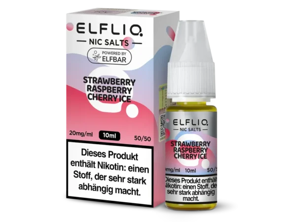 ELFLIQ Liquid - Strawberry Raspberry Cherry Ice - Elfliq by Elf Bar